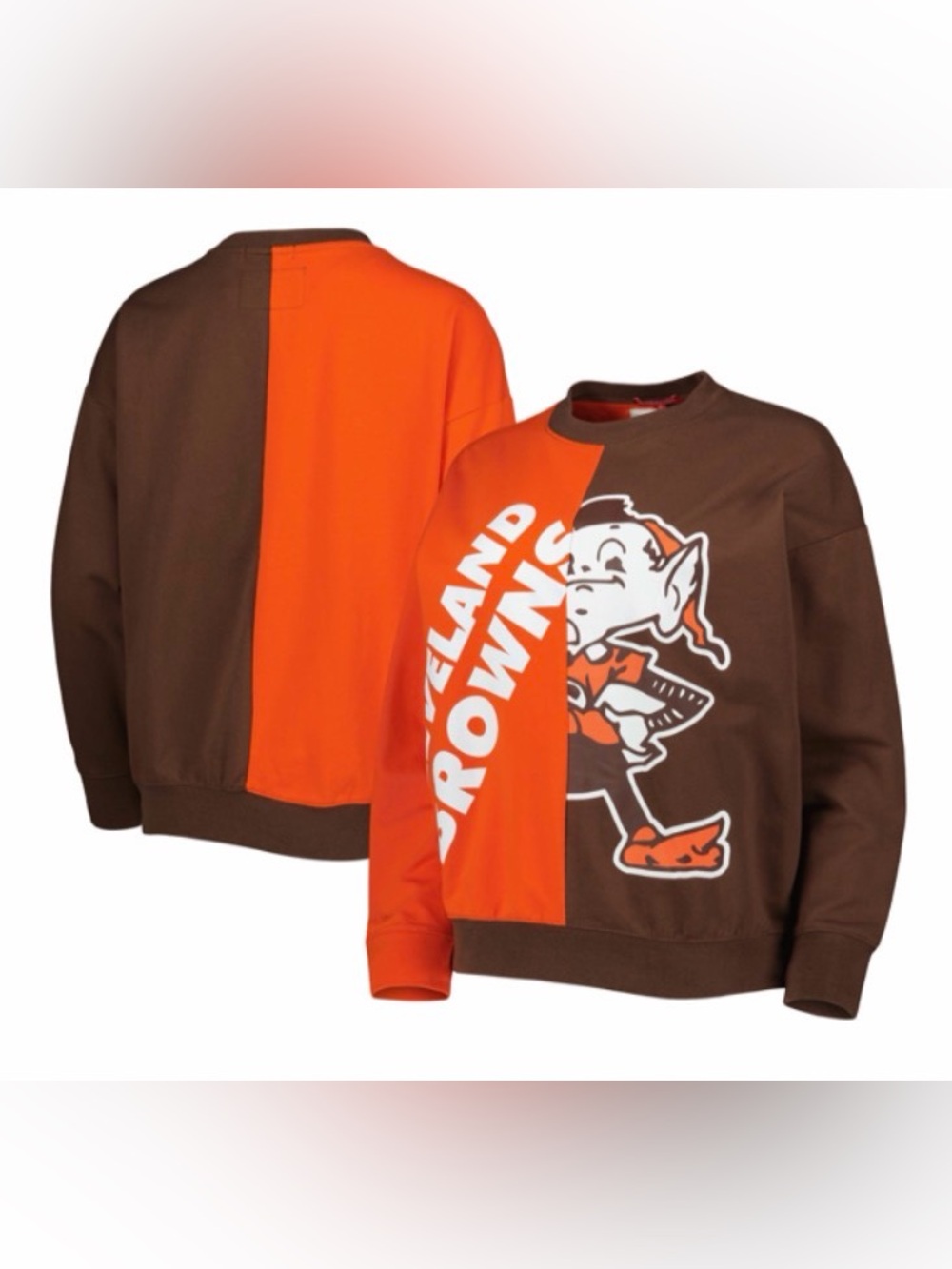 Cleveland Browns Pullover Sweatshirt Women’s Medium New